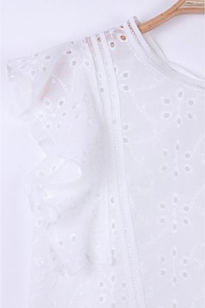 NK KIDS 34418-GÜPÜR BLUZ 8/14 BEYAZ 