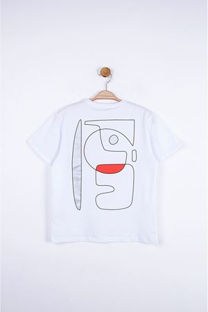 NK KIDS 44332-LINE TSHIRT 8/14 SAX