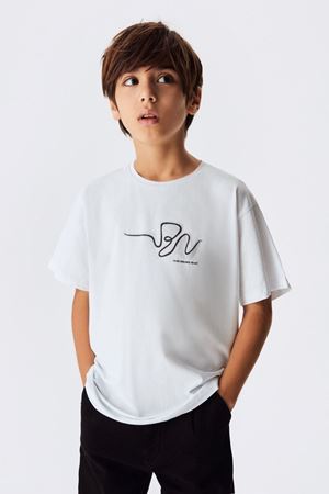 NK KIDS 44333-OVER TSHIRT 8/14 BEYAZ 