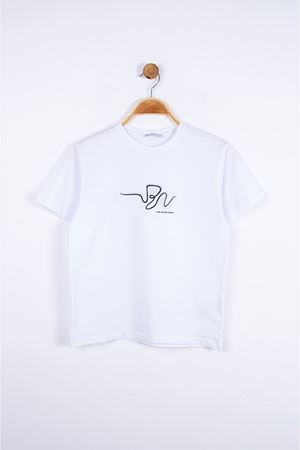 NK KIDS 44333-OVER TSHIRT 8/14 BEYAZ 