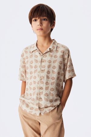 NK KIDS 44348-DESENLİ KETEN GÖMLEK 8/14