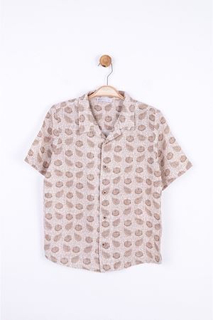 NK KIDS 44348-DESENLİ KETEN GÖMLEK 8/14