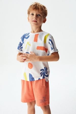 NK KIDS 44503-DOMİNİK TSHIRT 4/8 MERCAN