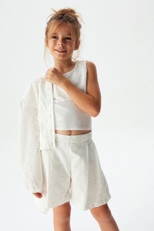 NK KIDS 54356-GÜPÜR ŞORT KREM 8/14