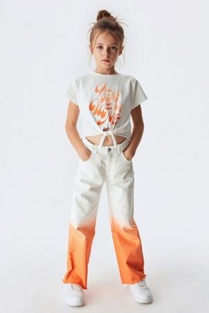 NK KIDS 54712-BATİK PANT.8/14 EKRU-MAVİ