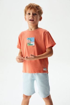 NK KIDS 64701-NOPELİ ŞORT 4/8 İNDİGO