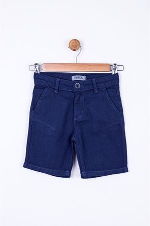 NK KIDS 64701-NOPELİ ŞORT 4/8 İNDİGO