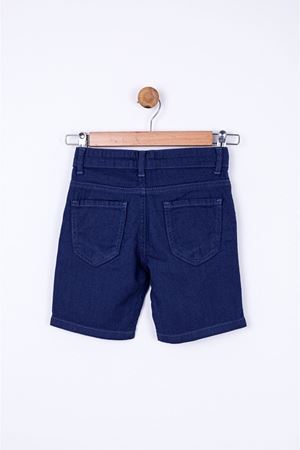 NK KIDS 64701-NOPELİ ŞORT 4/8 İNDİGO