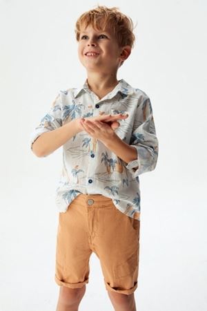 NK KIDS 64703-MİLİTARY ŞORT 4/8GRİ