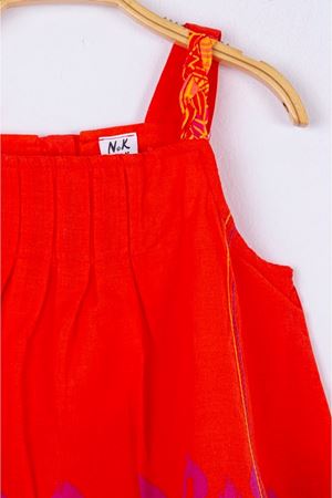 NK KIDS 74604-PİRAMİT ELBİSE TURUNCU