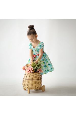 CUMİNO SECRETLY KIZ ELBİSE 3270-ELBİSE YEŞİL