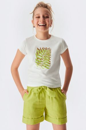 NK KIDS 34363-PERFECT TSHIRT EKRU/SARI