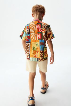 NK KIDS 44522-GİZA GÖMLEK 4/8 TURUNCU