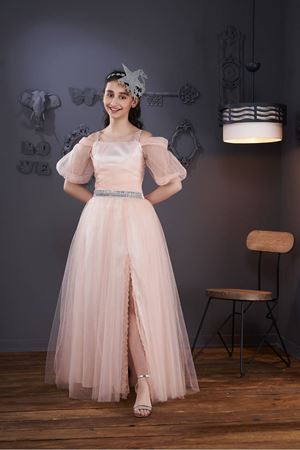 ERKUT ABİYE 549-KREM ELBİSE