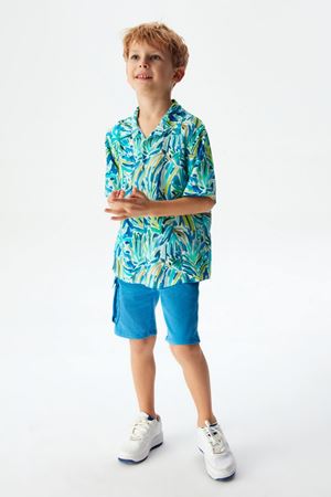 NK Kids 64702-MANGA ŞORT Mavi