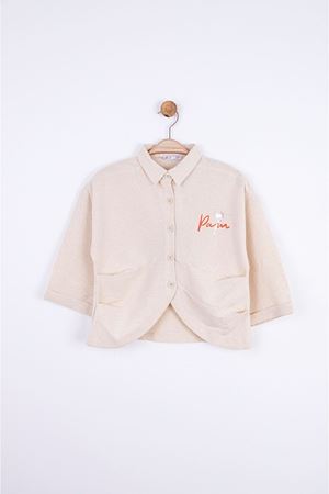 NK KIDS 34337-PALM GÖMLEK 8/14 KREM