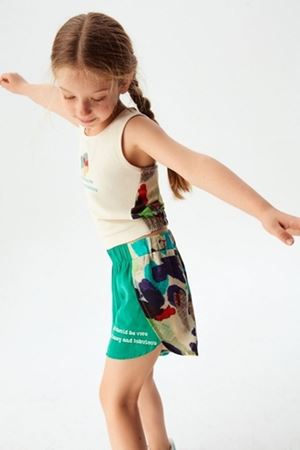 NK KIDS 34521-MOZAİK ATLET 4/8 KREM 