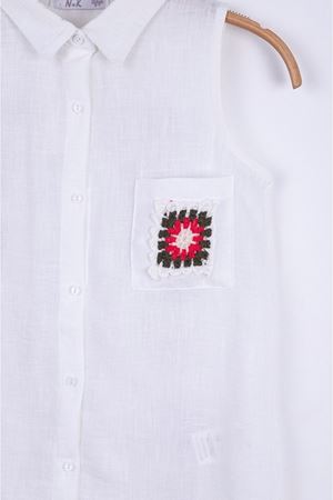 NK KIDS 34468-KARE DANTELLİ GÖMLEK 8/14