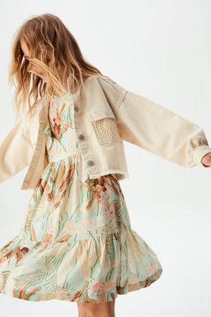 NK KIDS 34704-GÜPÜR CEPLİ CEKET 8/14 KREM 