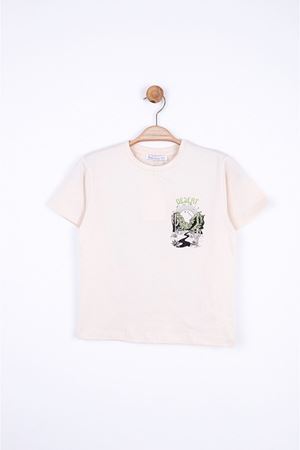 NK KIDS 44552-MEKSİKA TSHIRT 4/8 KREM 