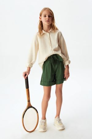 NK KIDS 54363-DAMLA KUŞAKLI ŞORT 8/14 haki