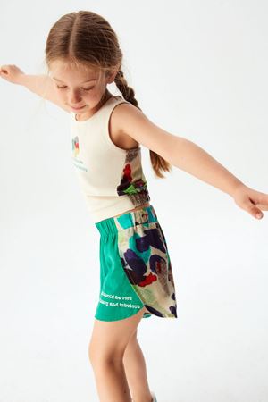 NK KIDS 54516-MOZAİK ŞORT 4/8 YEŞİL