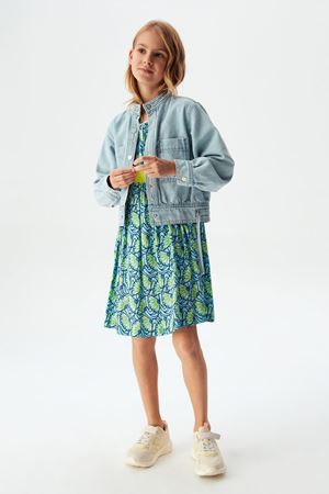 NK KIDS 74301-YELPAZE ELBİSE 