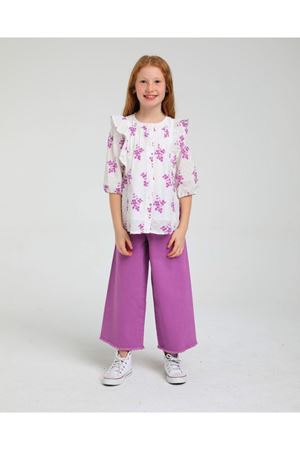 ESCABEL 2337-MOR 5/9YAŞ  PANT.