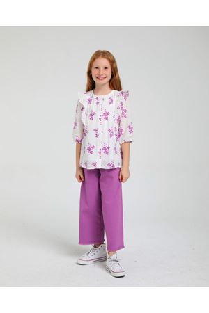 ESCABEL 2337-MOR 5/9YAŞ  PANT.