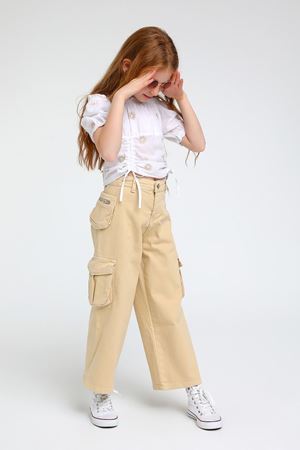 ESCABEL 816-BEYAZ/BEJ BLUZ 5/9