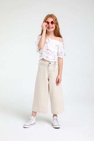 ESCABEL 816-BEYAZ/BEJ BLUZ 10-14