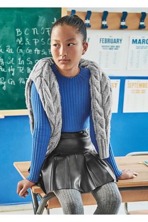 MAYORAL 7952-DERİ ETEK SİYAH