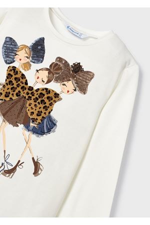 MAYORAL 4005-039 KREM TISORT-BASKILI UZUN KOL