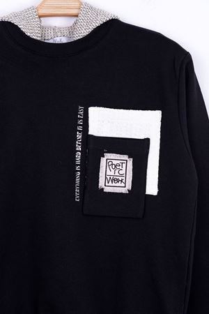 NK KIDS 35330-TRİKO CEPLİ SWEAT SİYAH 8/14