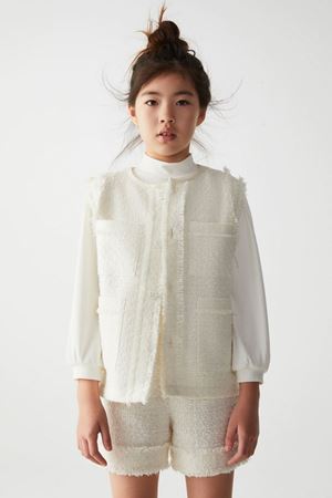 NK KIDS 35331-İNCİ YELEK 8/14 EKRU