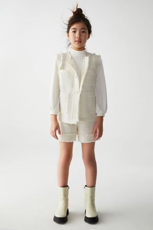 NK KIDS 35334-İNCİ BLUZ 8/14 EKRU