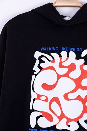 NK KIDS 35354-PAINT SWEAT 8/14 SİYAH