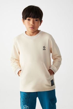 NK KIDS 45303-SHAPES SWEAT KREM*YEŞİL 8/14