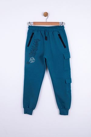 NK KIDS 65302-SHAPES PANTOLON 8/14 YEŞİL 