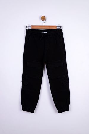 NK KIDS 65319-KARGO PANT.SİYAH 8/14 SİYAH