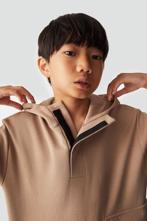 NK KIDS 45324-SHAPES SWEAT 8/14CAMEL