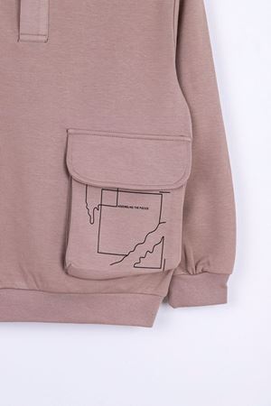 NK KIDS 45324-SHAPES SWEAT 8/14CAMEL