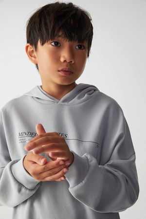 NK KIDS 45328-GEOMETRIC SWEAT GRİ 8/14