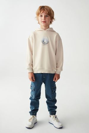 NK KIDS 45503-SNOW SWEAT 4/8 KREM 