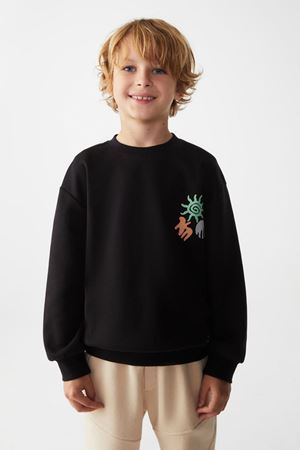 NK KIDS 45512-GÜNEŞ SWEAT 4/8 SİYAH 