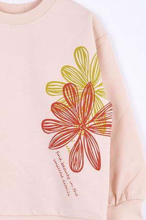 NK KIDS 35609-MİNE SWEAT 1/3 YAŞ KREM/ORANJ