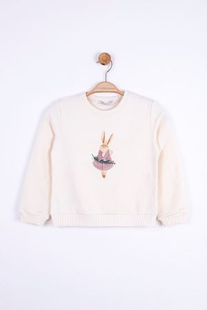 NK KIDS 35618-RABBIT SWEAT KREM*MOR 12/36