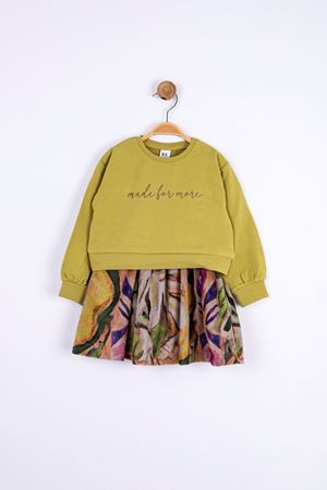 NK KIDS 75603-MİNE ELBİSE 1*3YAŞ YEŞİL 