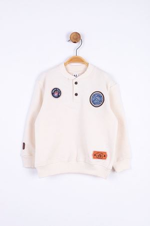 NK KIDS 45600-WOOD SWEAT 12/36 EKRU