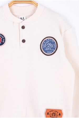 NK KIDS 45600-WOOD SWEAT 12/36 EKRU